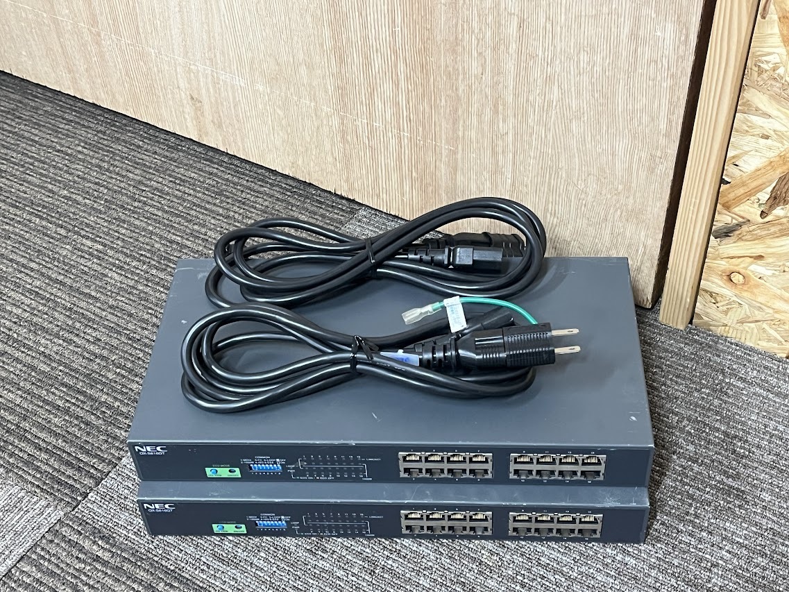 ●NEC レイヤ2ノンインテリジェントスイッチ QX-S616GT 2個セット拍卖