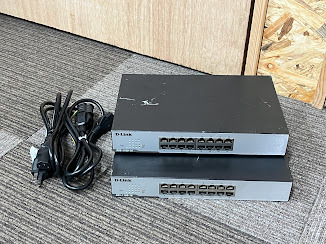 ●中古 D-Link DGS-1100-16 16ポート スイッチングハブ 2個セット拍卖