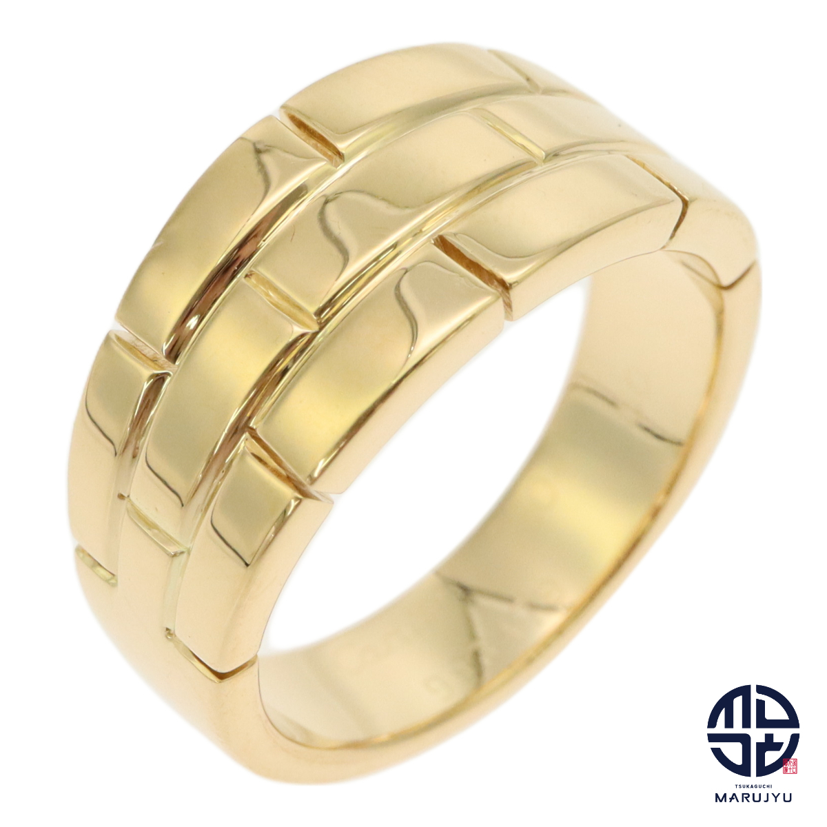 Cartier カルティエ 750YG 18金イエローゴールド K18 幅広 パンテール オリアンヌ リング 指輪 #60 約19号 ジュエリー アクセサリー拍卖