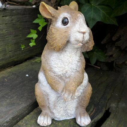 うさぎの置物 カールラビットM N11029 オーナメント ガーデン オブジェ ガーデニング インテリア 雑貨 ディスプレイ 庭拍卖