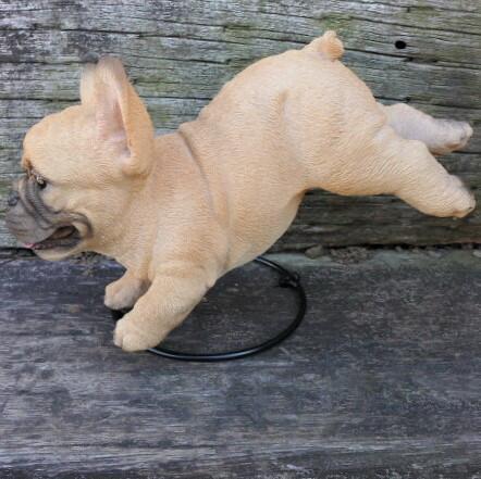 犬の置物 フレンチブルドッグ 着地 184QY いぬ イヌ オーナメント ガーデン インテリア 雑貨 置物 庭 ガーデンマスコット拍卖