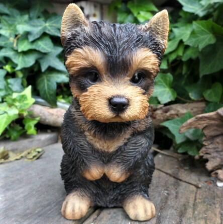 犬の置物 ヨークシャーテリアのおじぎ 168QY いぬ イヌ 動物 オーナメント ガーデン インテリア 雑貨 置物 庭拍卖