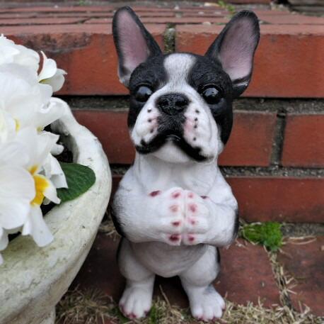 犬の置物 フレンチブルドッグのお願い 7369HT いぬ オーナメント ガーデン インテリア 雑貨 置物 庭 ガーデンマスコット拍卖