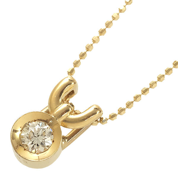 送料無料 本物 ダイヤモンドネックレス K18YGイエローゴールド ダイヤ0.22ct ペンダント レディースアクセサリー おしゃれ 上品 キラキラ拍卖