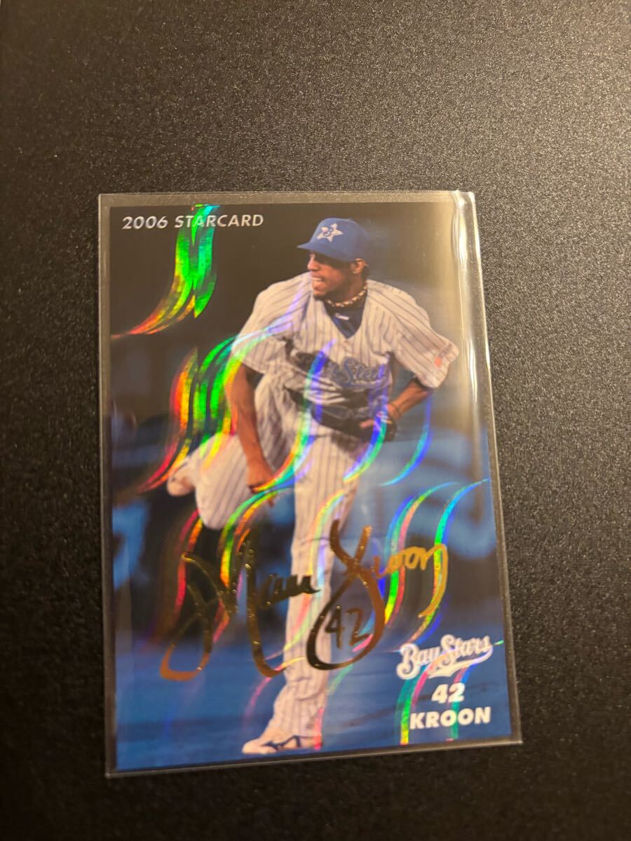 クルーン 金箔サイン 2006 STAR CARD プロ野球チップス カルビー 検 BBM epoch 1st title ゴールデンサイン 外国人 横浜 読売 巨人拍卖