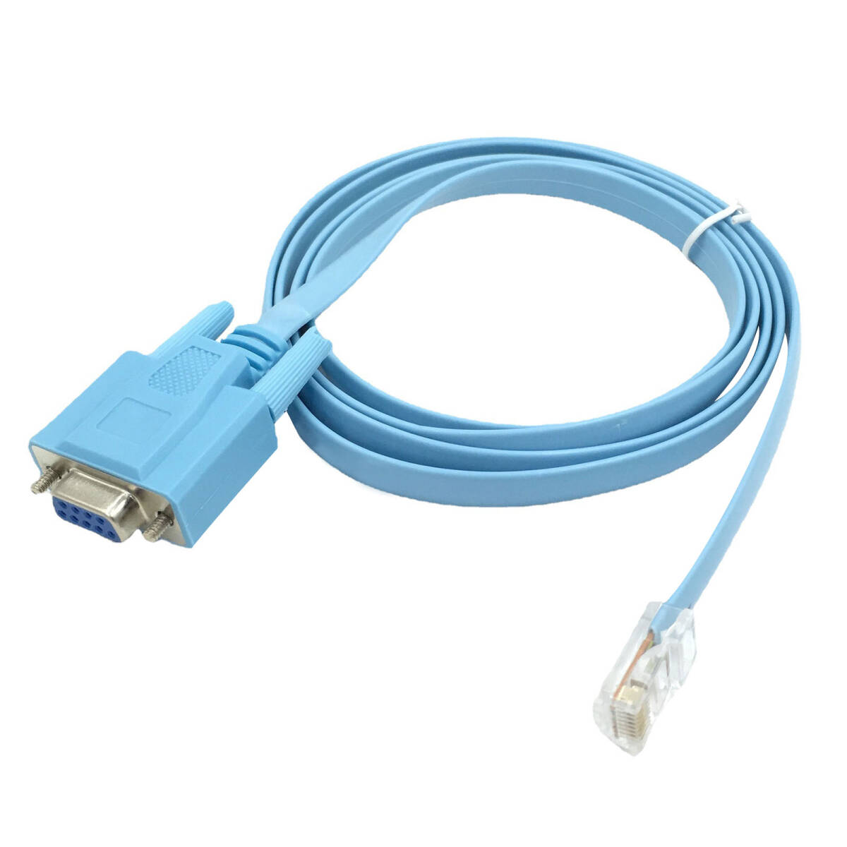 DB9-RJ45配線 RS232 スイッチルータ用ケーブル 接続ケーブル ケーブル 9ピン (ブルー);J877;拍卖