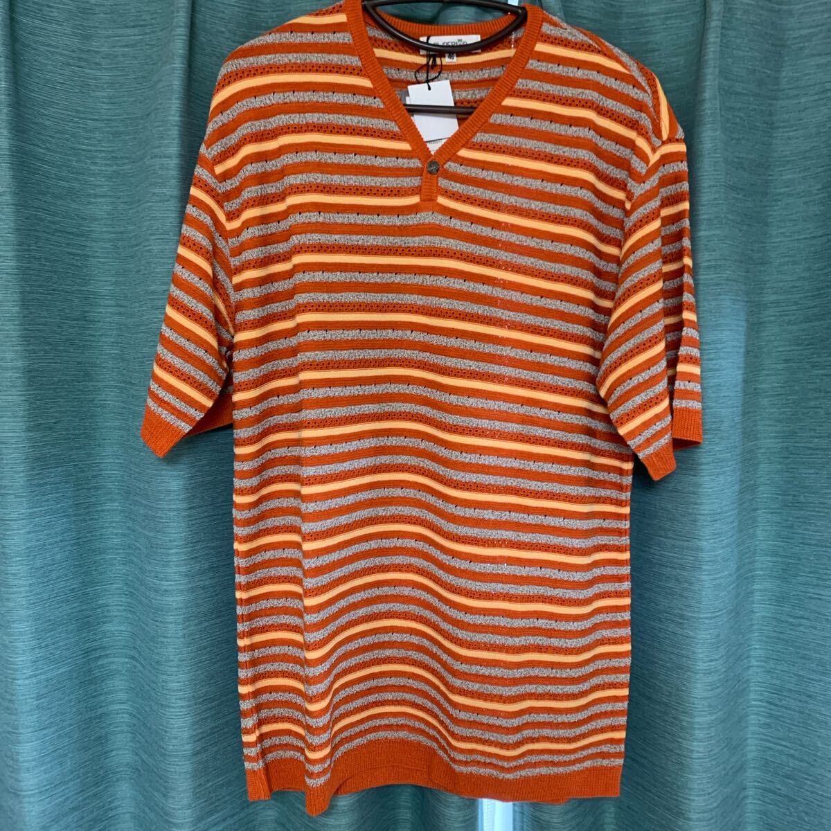 メンズ SUPERIOR 半袖 サマーニット サイズM拍卖