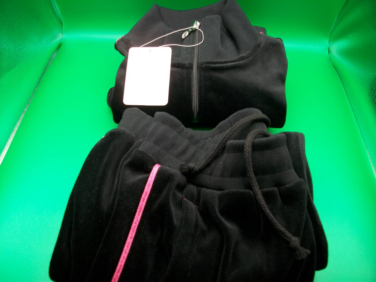 【超目玉商品】Kaepa ジャージ 上下セット レディース Lサイズ ブラック/ピンク 未使用 保管品 詳細不明 現状優先!拍卖