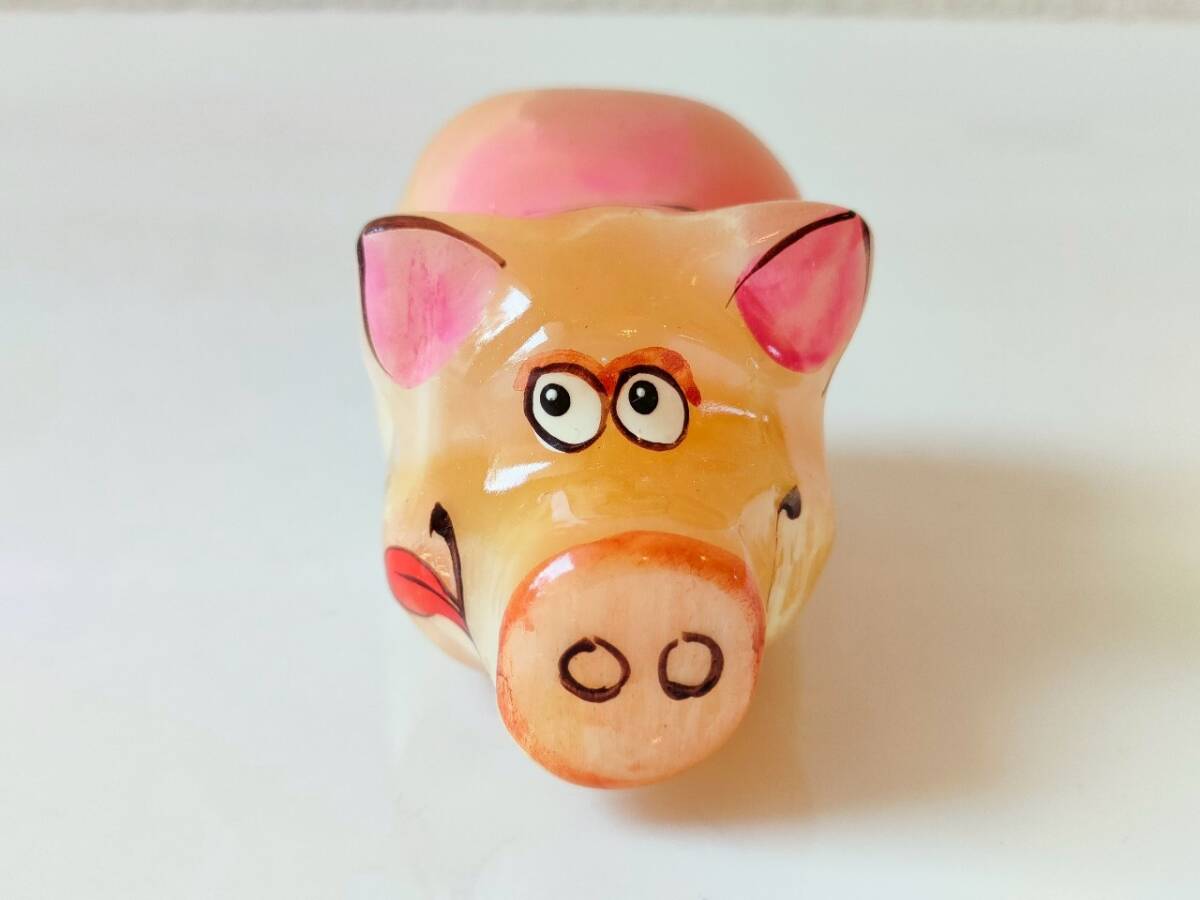 【CEL601】輸入雑貨天然石・セレナイト 水晶/ 文鎮  ぶた拍卖