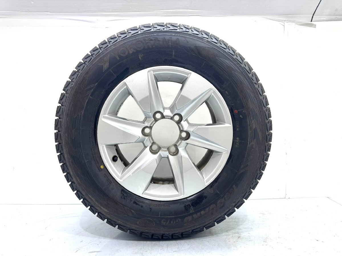 トヨタ ランドクルーザー プラド TRJ150 後期 純正 アルミホイール スタッドレスタイヤ 1本 17×7 1/2J 265/65R17 (G68-33)拍卖