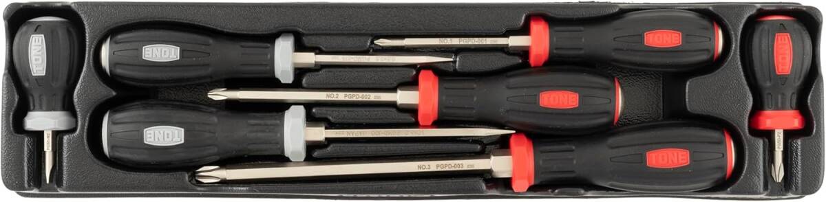 【新品】 トネ(TONE) パワーグリップドライバーセット PLPGD7 内容7点拍卖