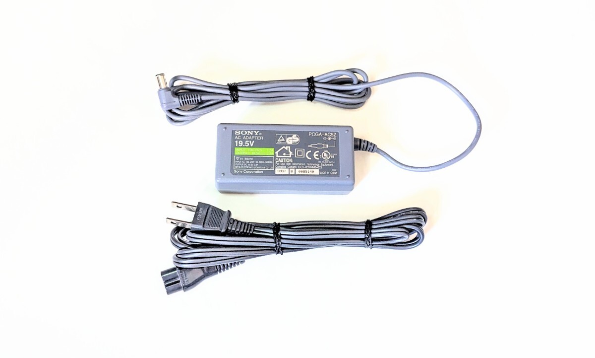 出力確認済み★SONY/ソニー 純正 「PCGA-AC5Z」 ACアダプター 19.5V/2.3A ・外径約6.0mm センターピン有拍卖
