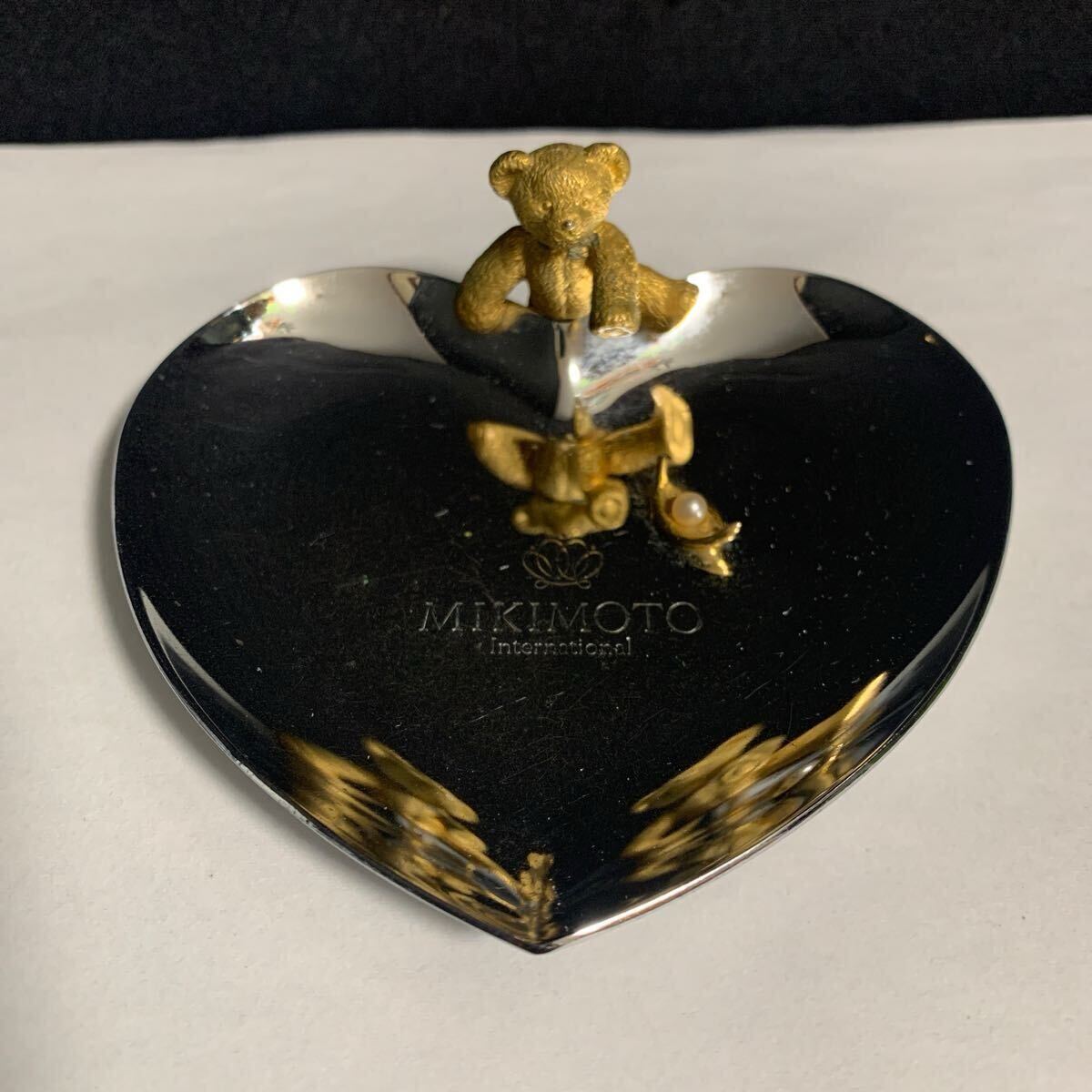 MIKIMOTO ミキモト ジュエリープレート 熊 クマ イヤーシリーズ トレー 小皿 (A-2191)拍卖