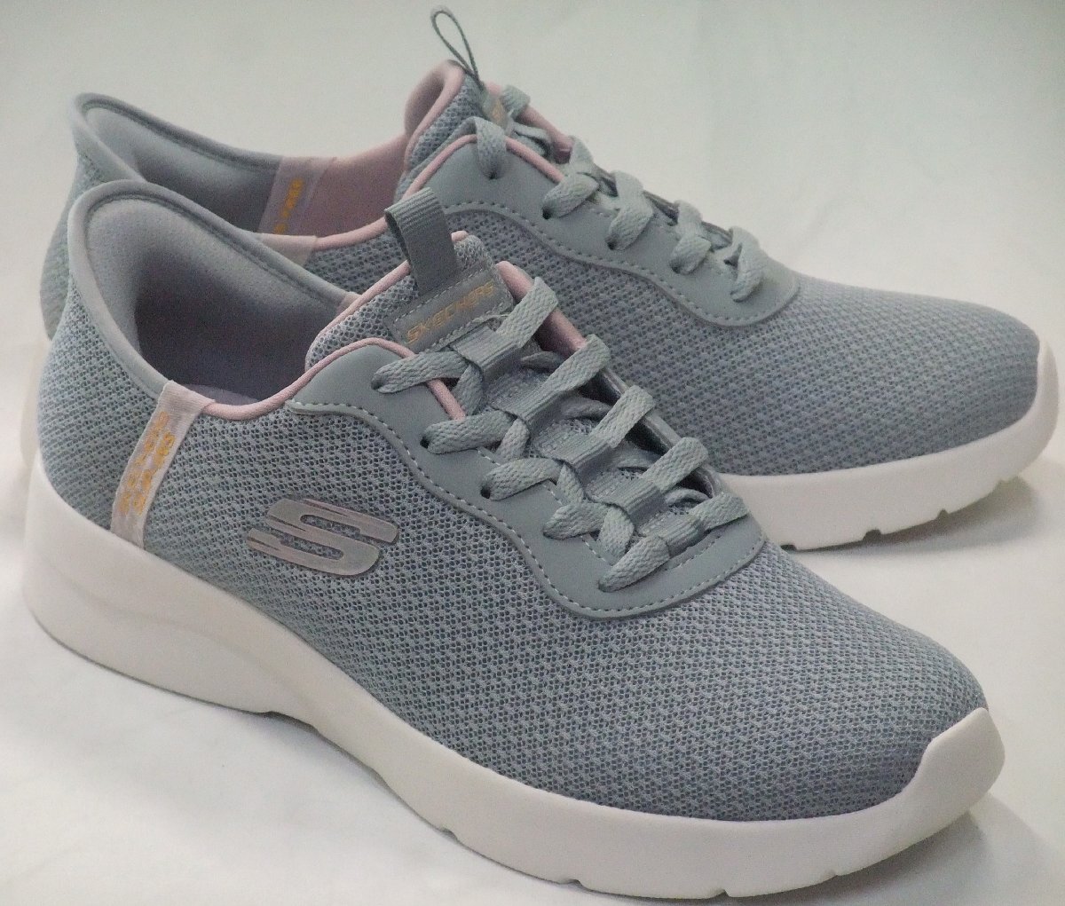 送料無料 スケッチャーズ DYNAMIGHT 2.0-DAILY ADVENTURE スリップインズ グレー 24.0cm ハンズフリー スリッポン スニーカー 150480 GYLV拍卖
