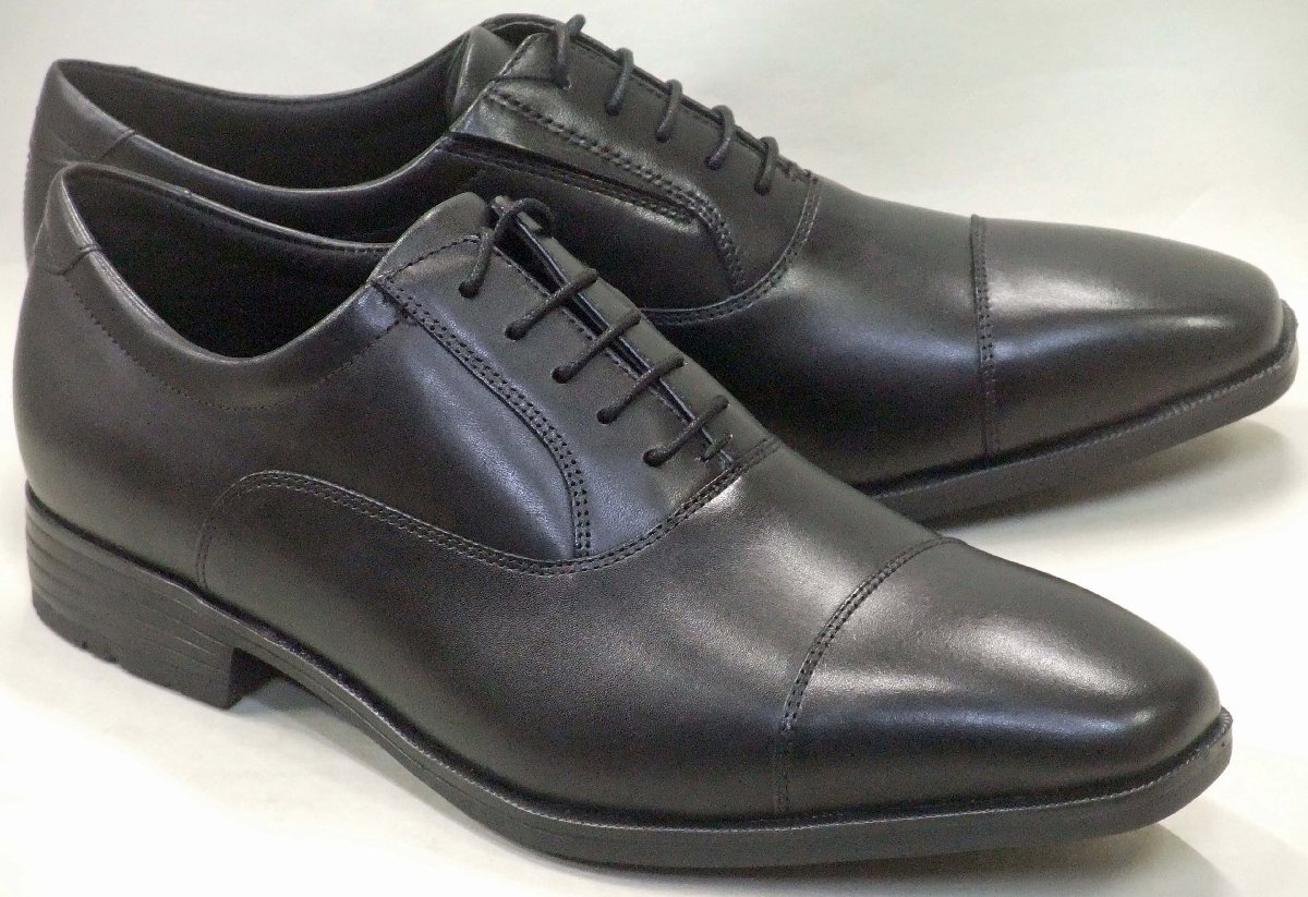 送料無料 アシックス商事 TEXCY LUXE TU-7010 本革 軽量 ストレートチップ ブラック 27.0㎝ 3E テクシー リュクス拍卖