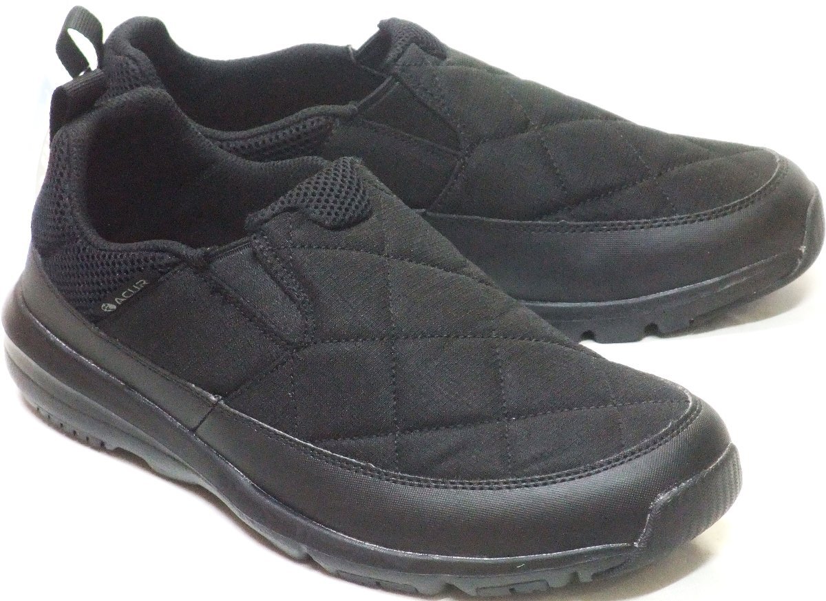 送料無料 ムーンスター サプリスト SPLT AMM108 カジュアルスニーカー ブラック 26.5cm 幅広5E スリッポン ふかふかクッション 抗菌防臭 ウ拍卖