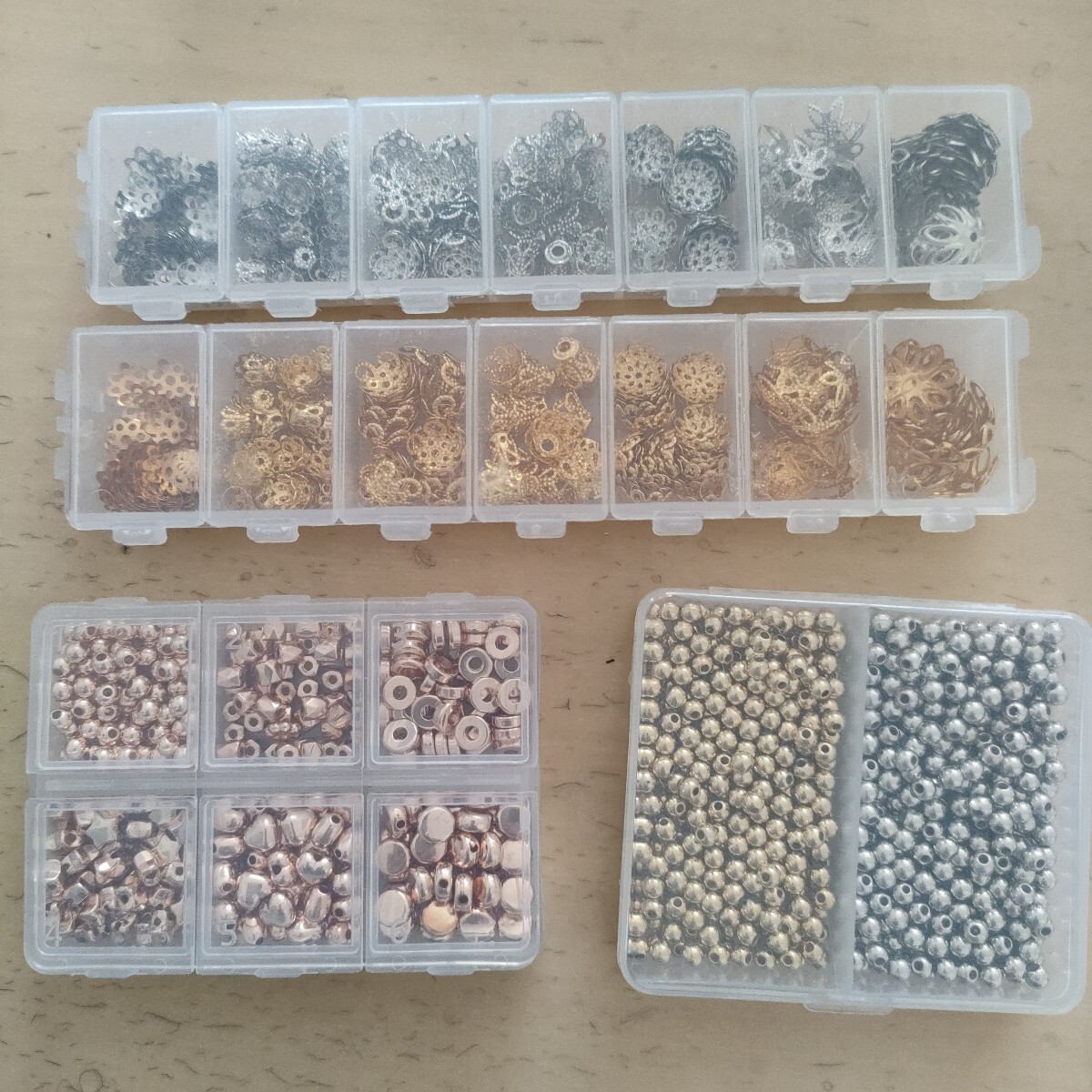 未使用 ビーズ用 スペーサー パーツ セット拍卖