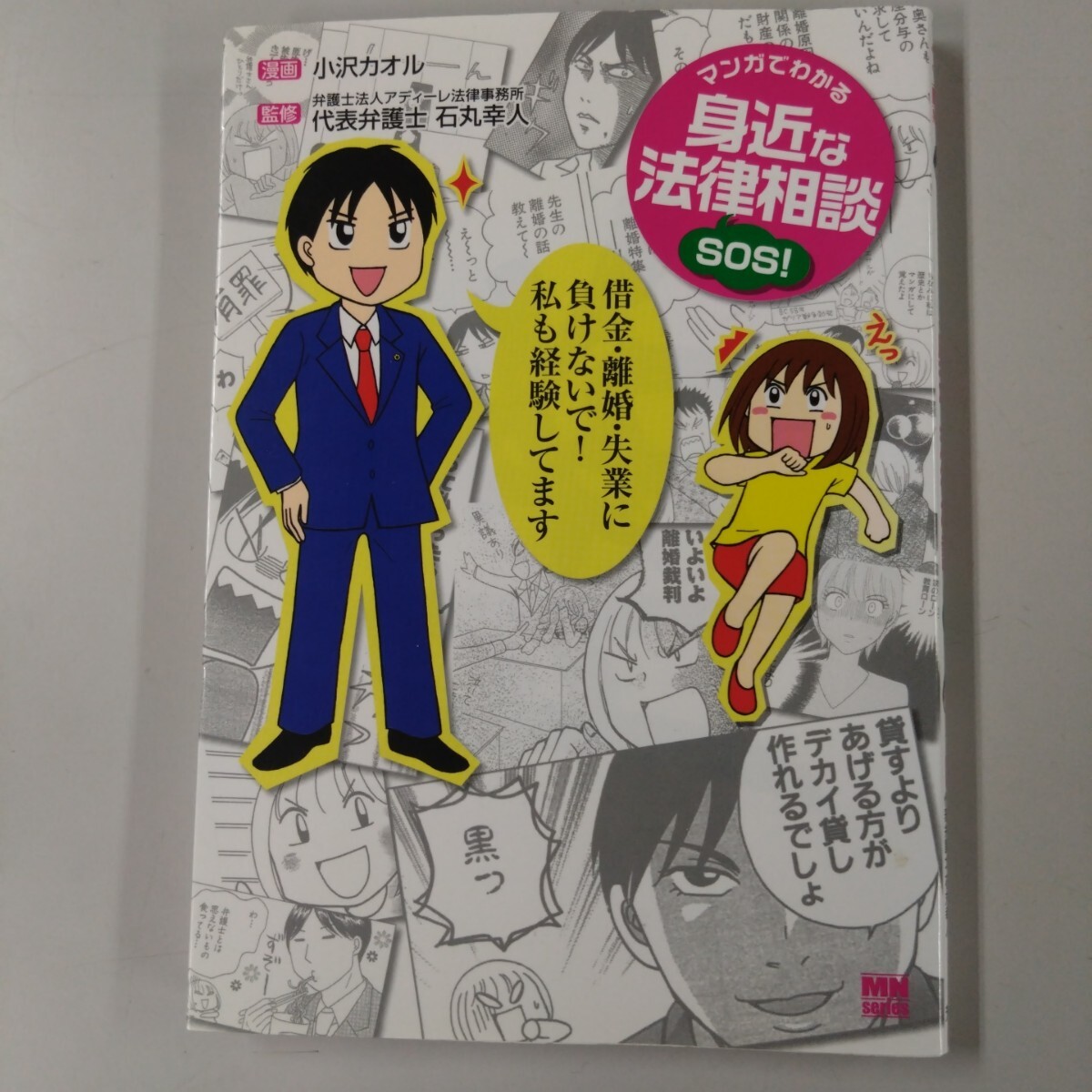 【初版】 マンガでわかる 身近な法律相談SOS 全1巻 小沢カオル 石丸幸人 芳文社 借金 離婚 失業 拍卖