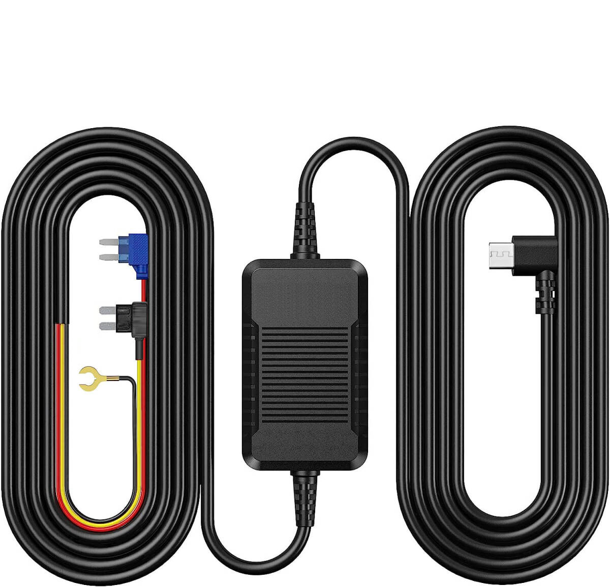 降圧ケーブル 電源ケーブル 24H駐車監視 Mini-USB電源コード 降圧ライン ACC連動低電圧保護 12V/24V対応 2.5A/5V輸出拍卖