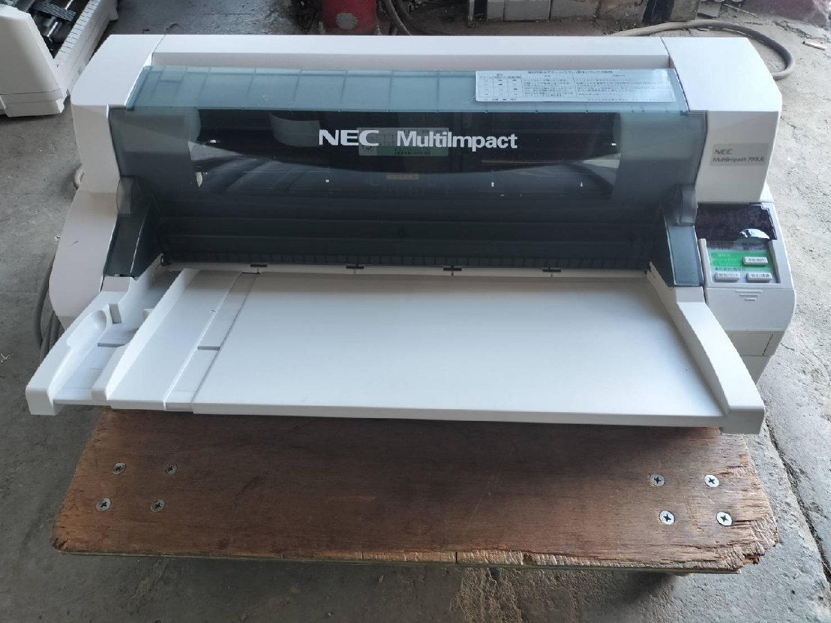 ■NEC【 PR-D700LE 】MultiImpact 700LE ドットインパクトプリンタ 水平型プリンタ 動作良好 前後トレイあり【E0414Z3BH】拍卖
