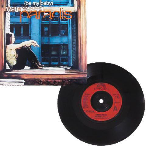 ほぼ新品同様★廃盤 7' レコード ★1992年 Orig UK盤 Vanessa Paradis ヴァネッサ パラディ Be My Baby Lenny Kravitz レニー クラヴィッツ拍卖