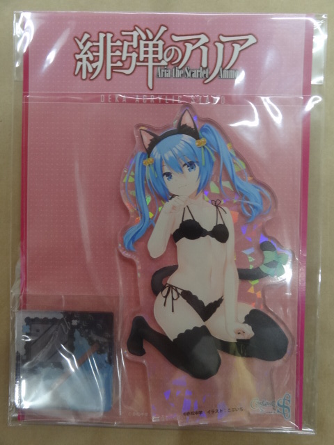 緋弾のアリア ホログラムデカアクリルスタンド ネモ・リンカルン 猫耳ランジェリー ver.拍卖