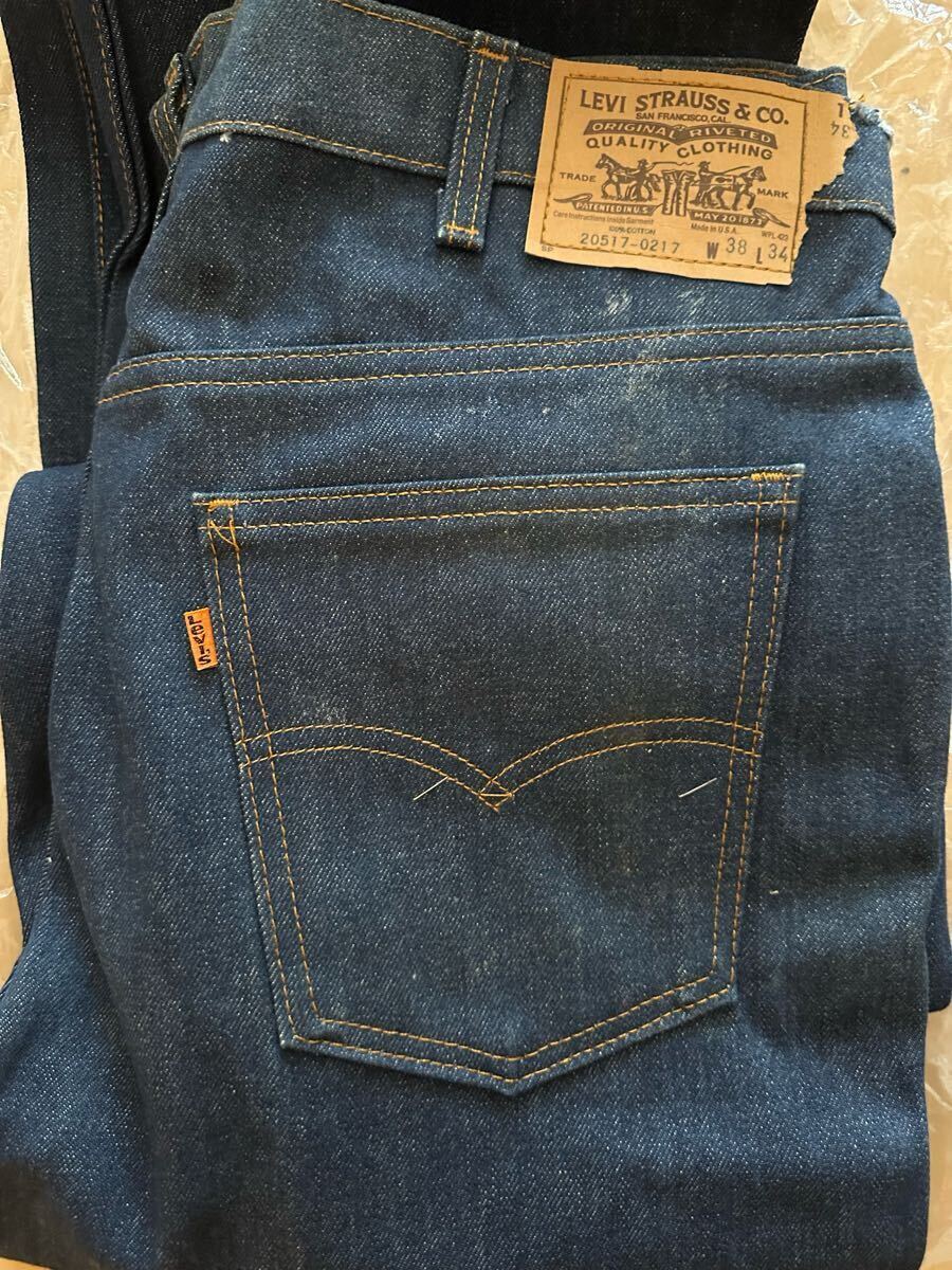 80s Levi’s 517 オリジナル デッドストック USA製 W38×34 ビンテージ 1983年製 ボタン裏532 80年代 501 赤耳 66前期 66後期 BIGE拍卖
