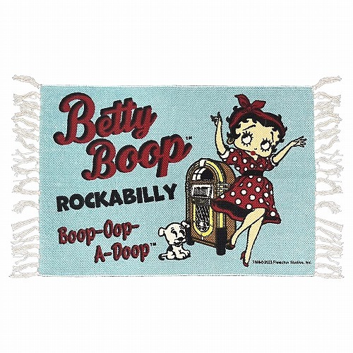 ベティちゃん コットン フロアマット BL 50×70㎝拍卖