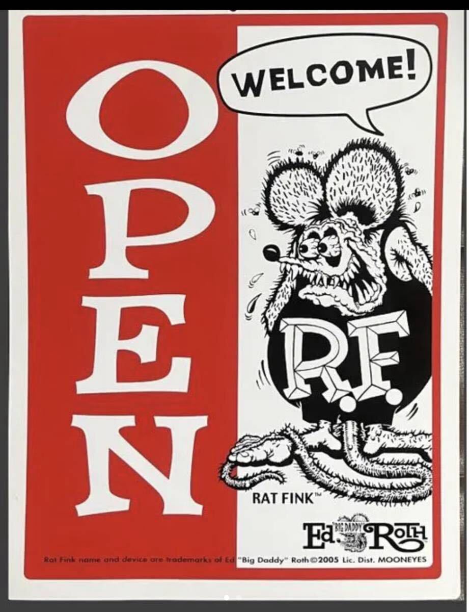 ラットフィンク OPEN CLOSED プラスチックボード拍卖