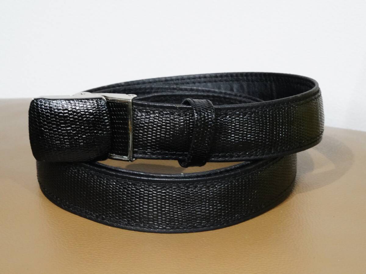 リザードベルト 自由調整 日本製 JAPAN オートロック 黒 ブラック ヴィンテージ品拍卖