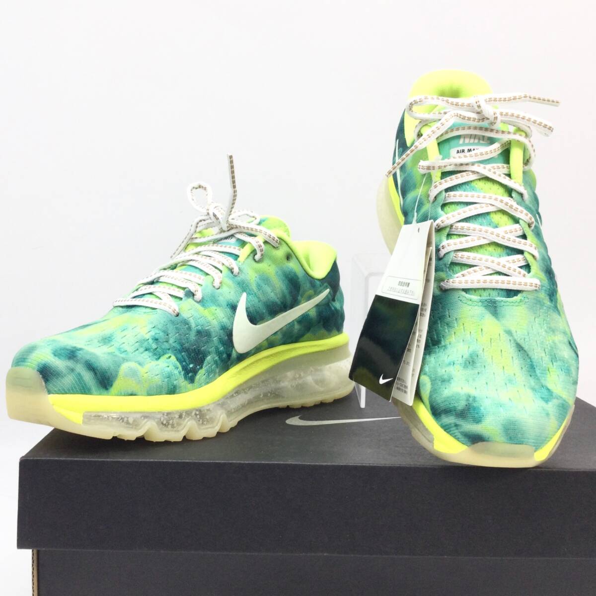5367 【未使用正規品】NIKE iD ID ナイキ Air Max 2017 カスタムモデル グリーン系 23cm 918092-992 エアマックス 正規品 レディース拍卖
