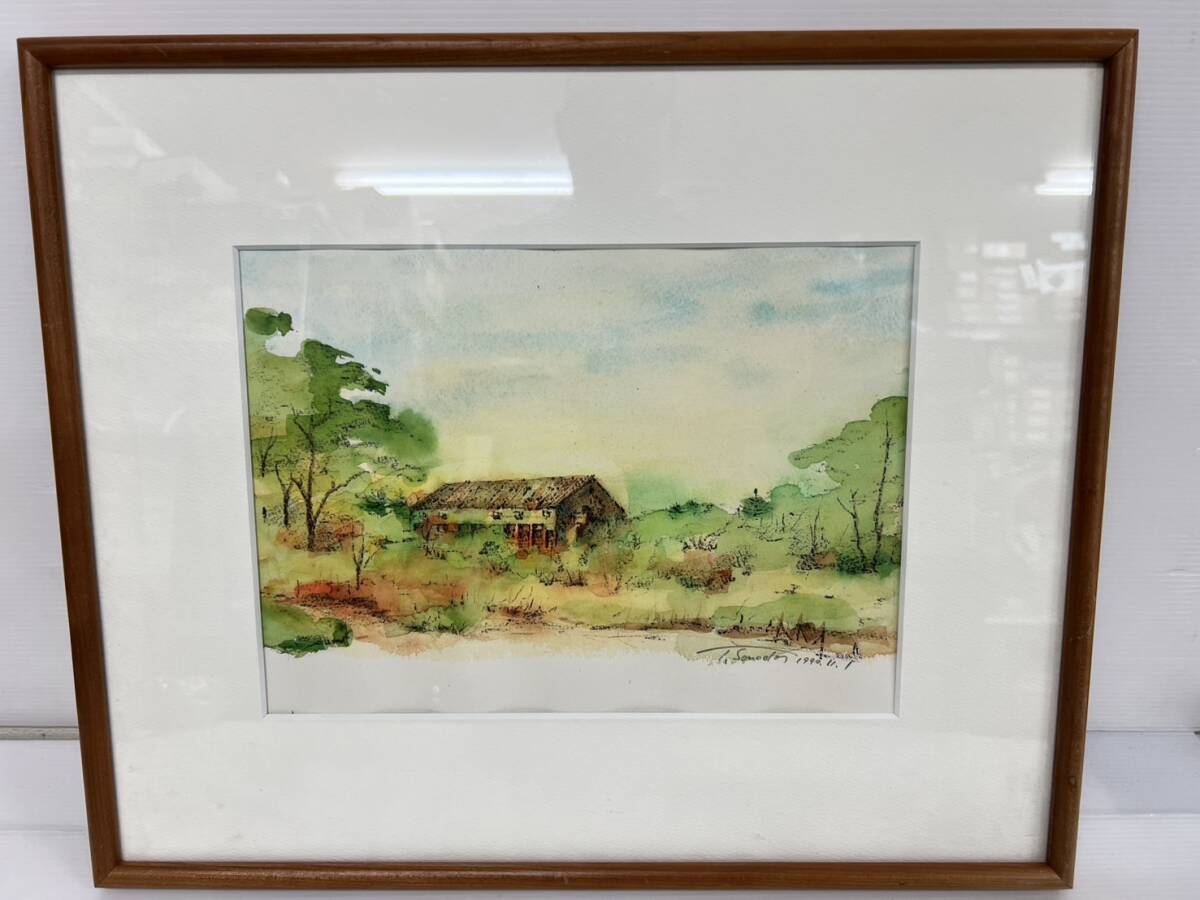 (JT2505)作者不明 風景画 水彩画 リトグラフ拍卖