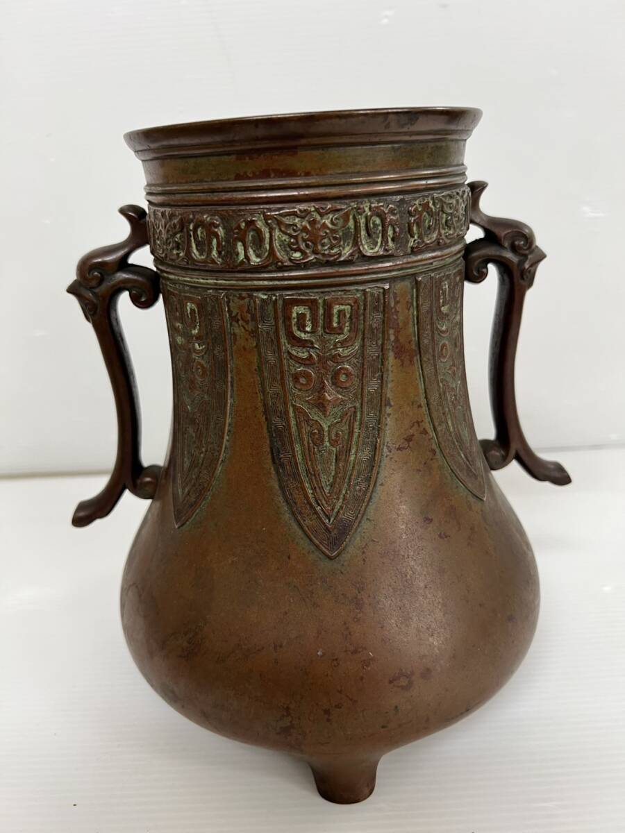 (JT2505)作者不明 銅製 花瓶 拍卖