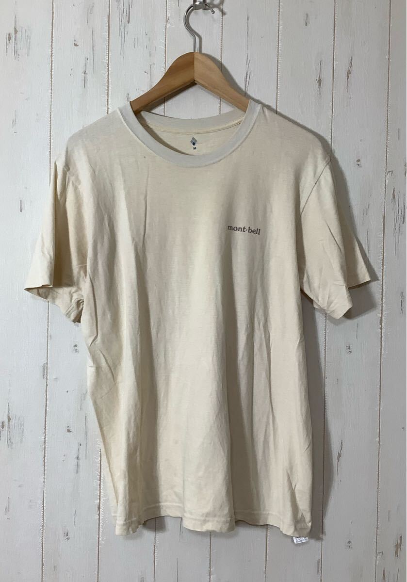 け1693 mont-bell モンベル 半袖Tシャツ M ベージュ 拍卖