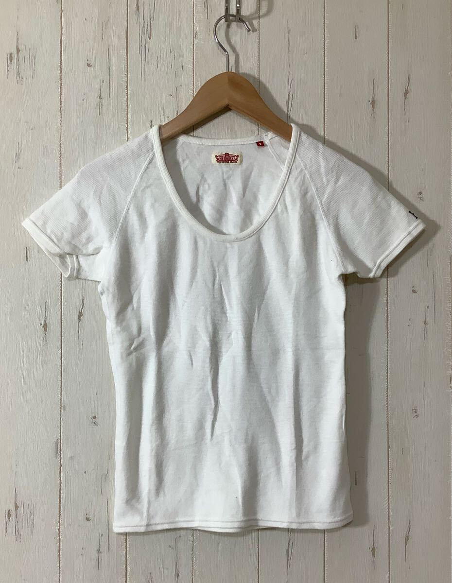 く1647 HRM ハリウッドランチマーケット 半袖Tシャツ M レディース ホワイト拍卖