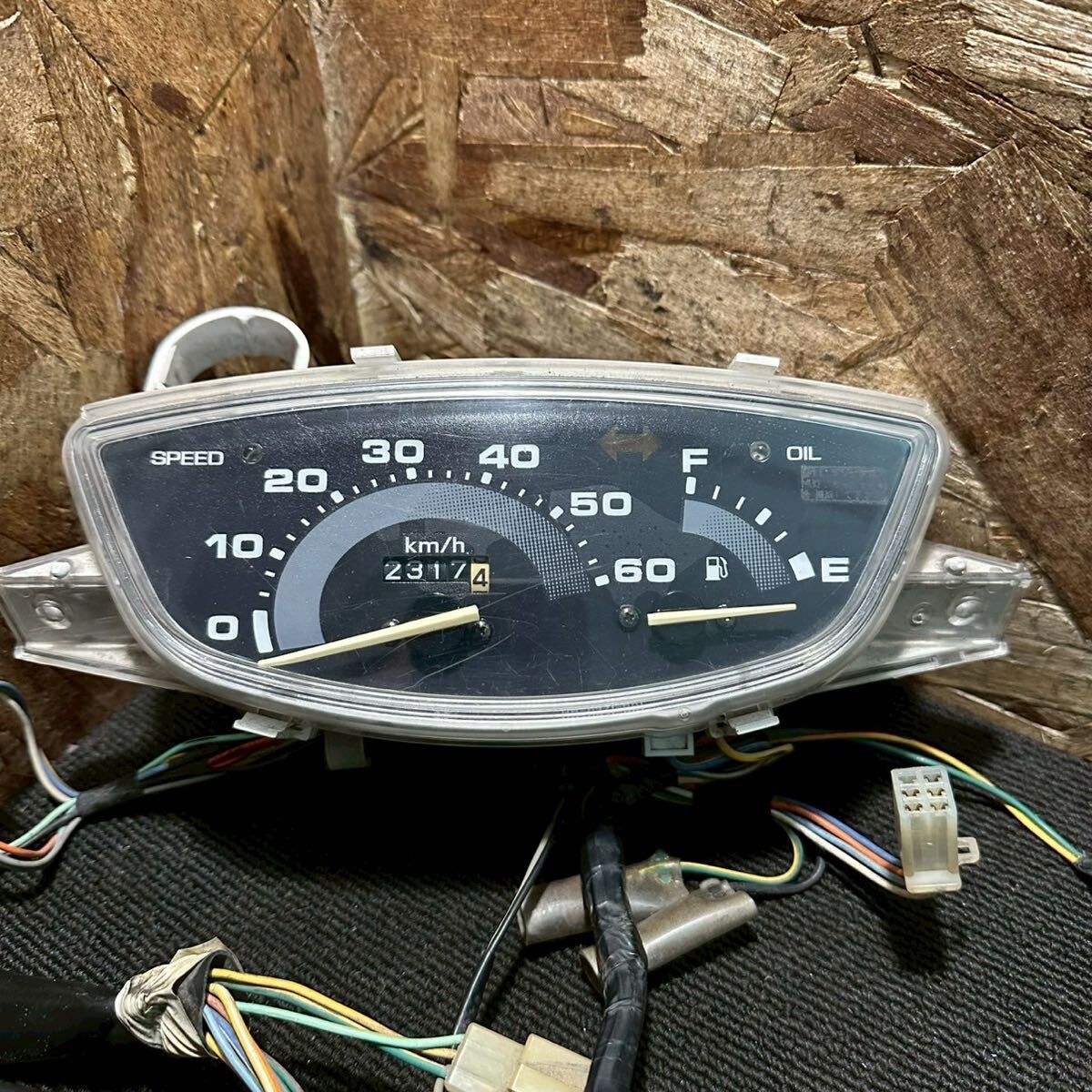 動画付A74 AF27スーパーディオ HONDA 純正 スピードメーター DIO AF18 AF25 AF28 拍卖