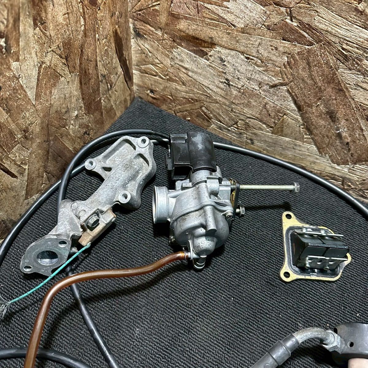 動画付A75 AF34 ディオチェスタ HONDA 純正 キャブレター インマニ リードバルブ スロットル ワイヤー 実働エアー調整タイプ APB AF35拍卖