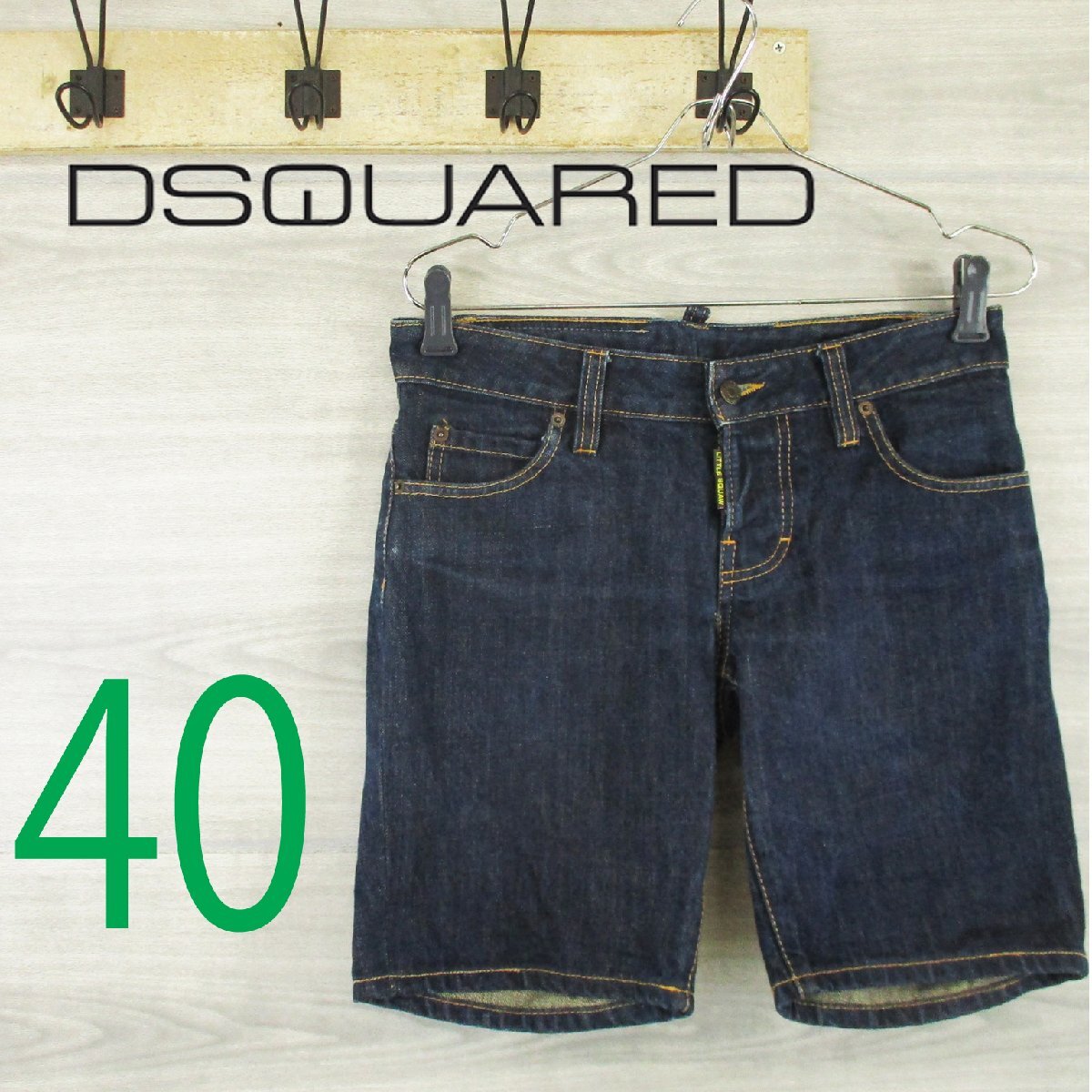 DSQUARED2●ディースクエアード<デニムハーフパンツ>MP0499y拍卖