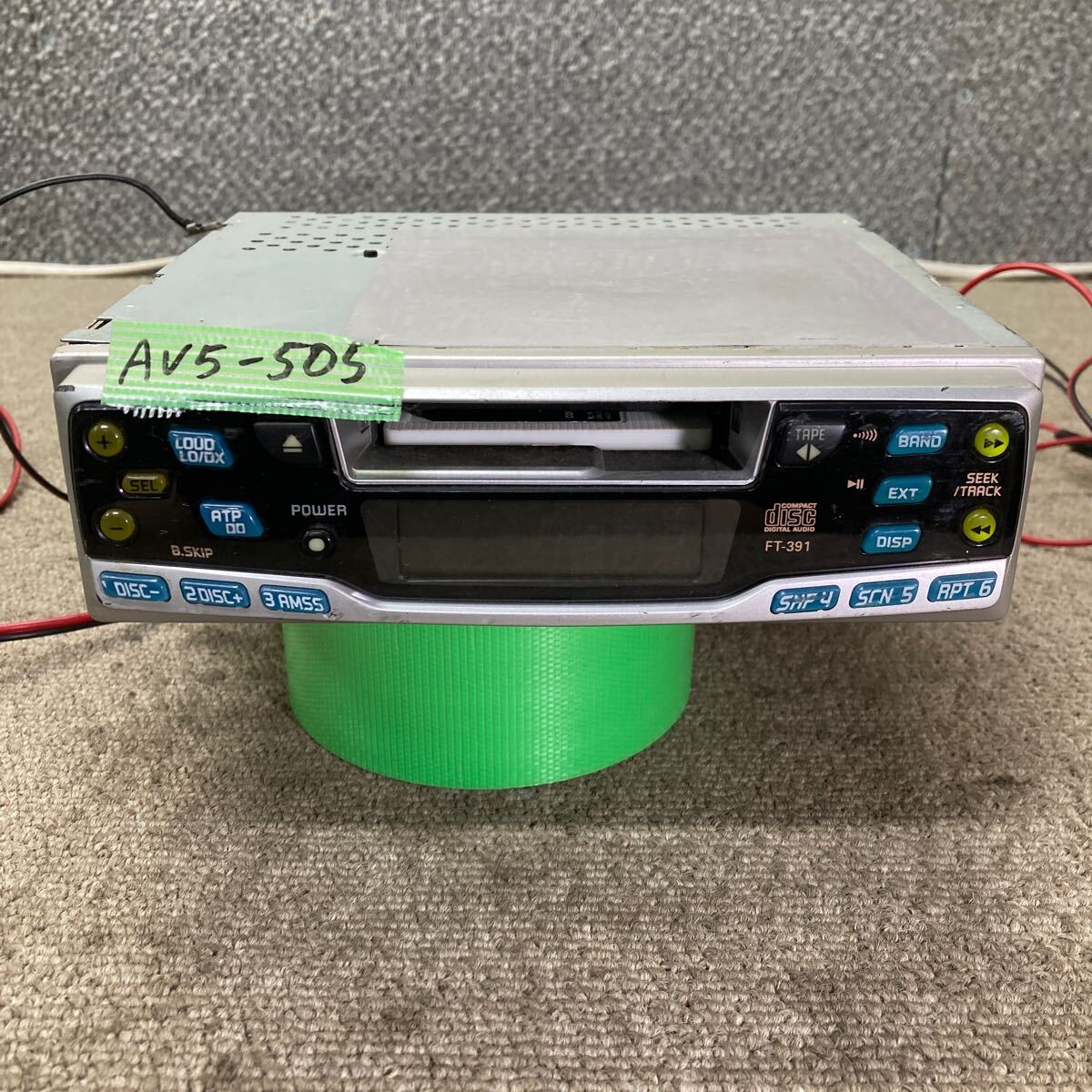 AV5-505 激安 カーステレオ SANYO FT-391 99000-79H78-001 0H903981 FM/AM カセット テープデッキ オーディオ 簡易動作確認済み 中古現状品拍卖