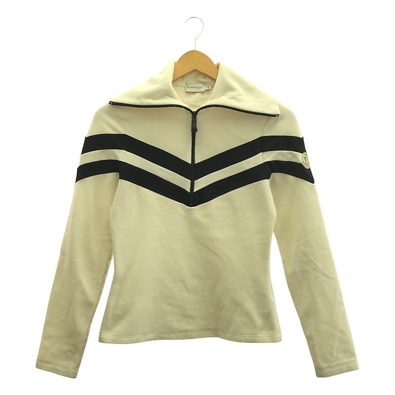 MONCLER / モンクレール | ハーフジップフリース | XS | ホワイト | レディース拍卖
