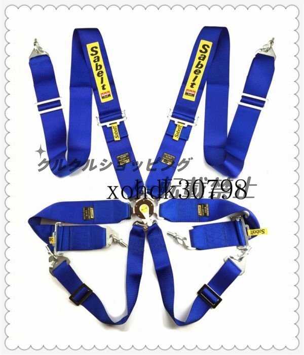 Sabelt ★☆サベルト 6点スナップオンレーシングベルトハーネス安全ショルダーストラップ ベルト本体拍卖