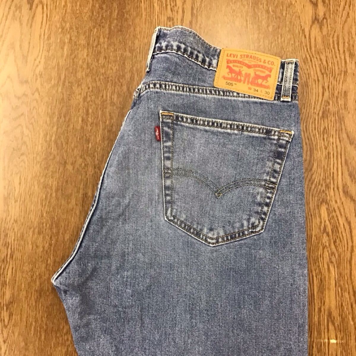 【GE102】Levi's 505 W34 L30 ジーンズ ジーパン デニムパンツ ストレッチ生地 メンズブランド古着 リーバイス505 送料無料拍卖