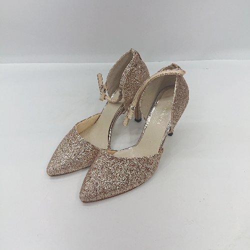 ◇ ⊇ ESPERANZA エスペランサ パンプス サイズ23 ゴールド系 レディース E拍卖