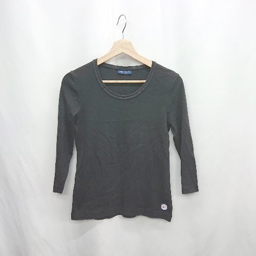 ◇ ⊂ Φ SAINT JAMES セントジェームス 長袖 ロンT サイズUSA6 ブラック レディース E拍卖