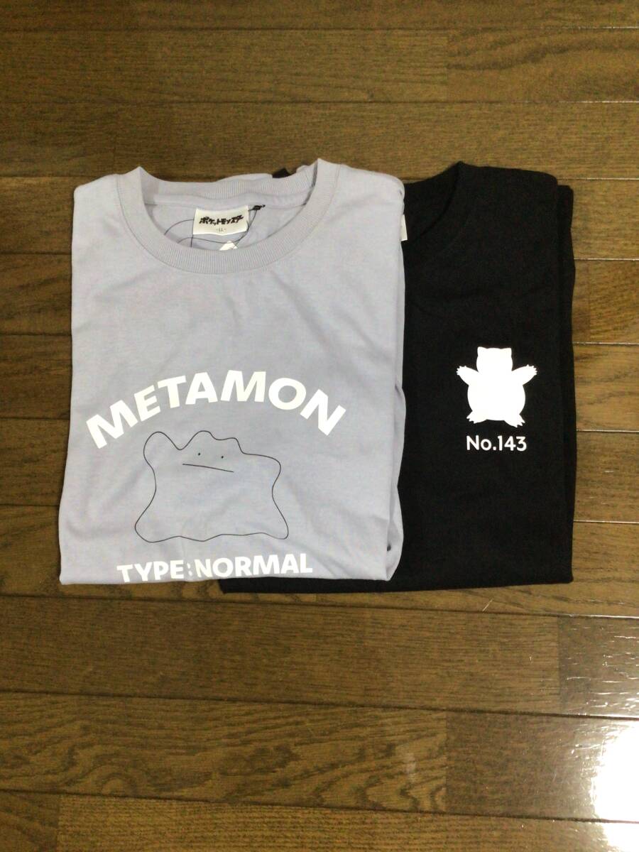 新品 未使用 ポケットモンスター Tシャツ LLサイズ 2枚セット カビゴン メタモン タグ付き  ドンキ購入品拍卖