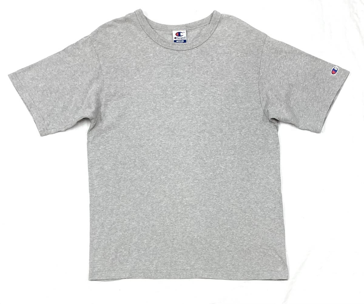 90s〜 チャンピオン ブランク Tシャツ M 霜降りグレー 無地 拍卖