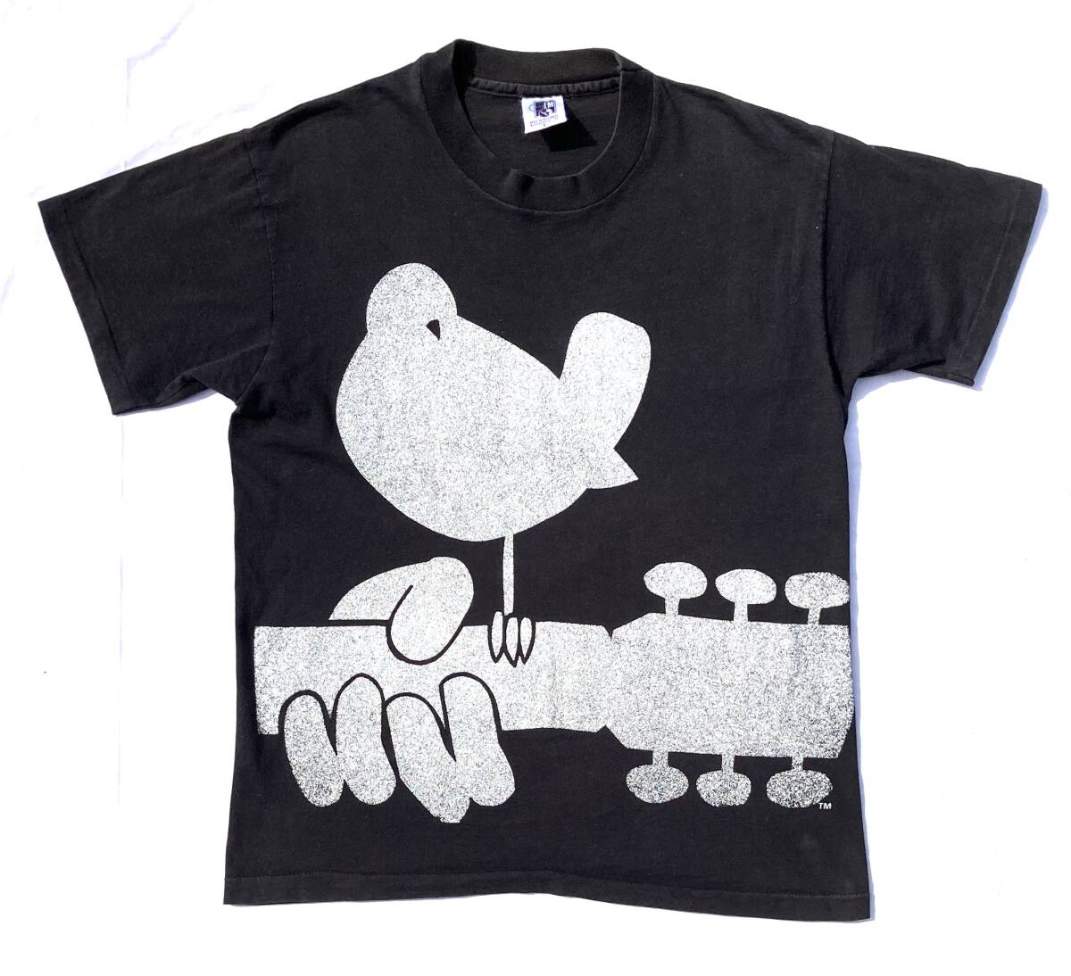 90s USA製 ビンテージ GEM WOODSTOCK Tシャツ 黒 L バンド フェス 音楽 拍卖