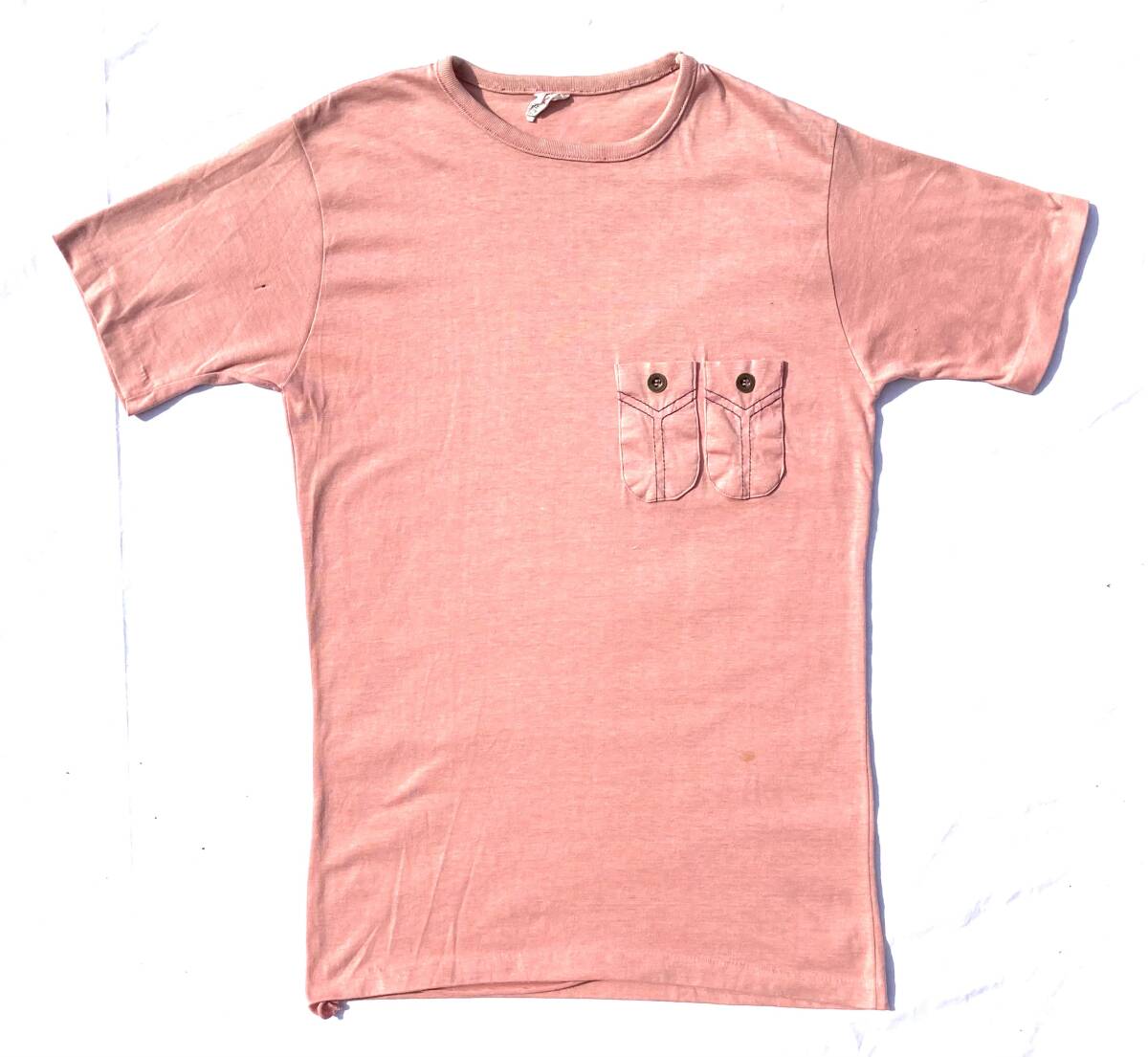 70s USA製 esprit by CAMPUS デザイン 胸ポケット Tシャツ L ビンテージ キャンパス 拍卖