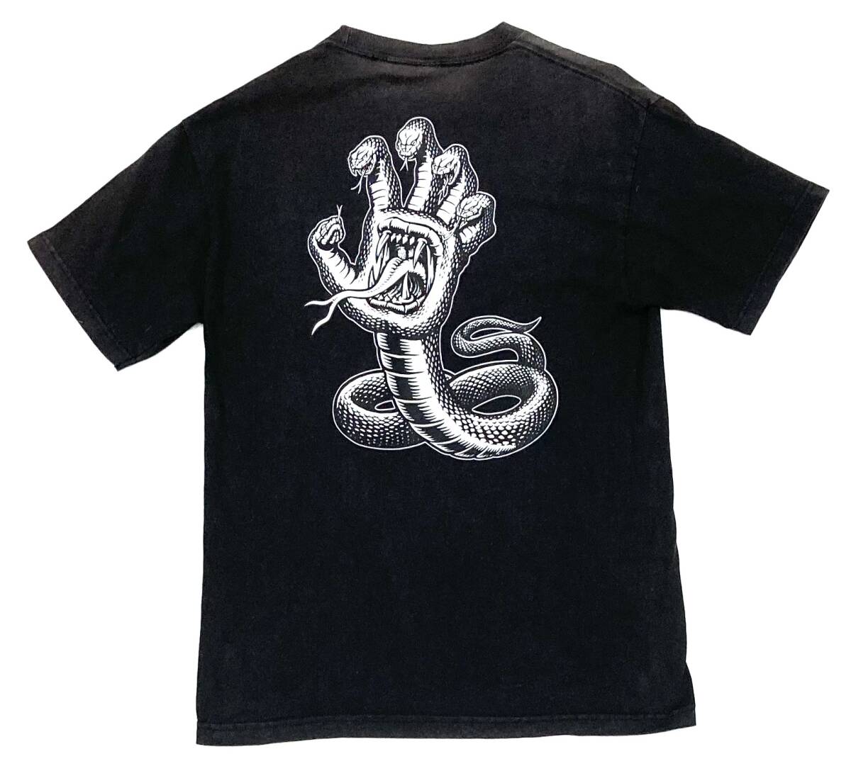 00s 初期 SANTA CRUZ サンタクルーズ HISSING HAND NHS 旧タグ tシャツ 黒 スクリーミングハンド 蛇 スネーク ビンテージ VINTAGE 拍卖