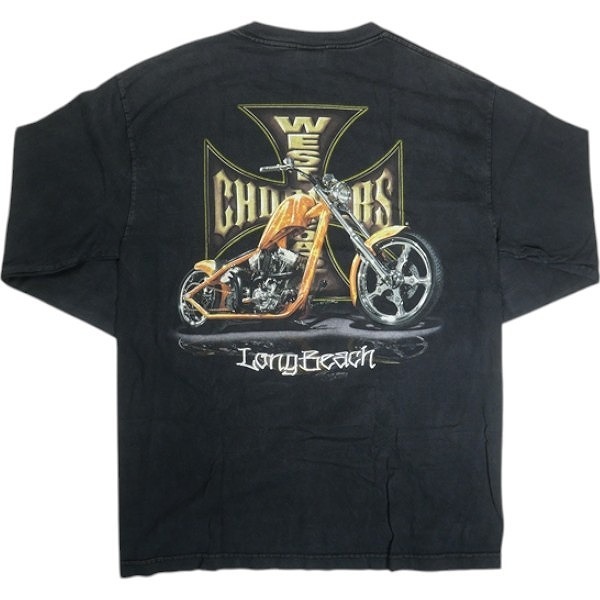 VINTAGE ヴィンテージ West Coast Choppers Iron Cross LS Tee ロンT 黒 Size 【L】 【中古品-良い】 20818969拍卖